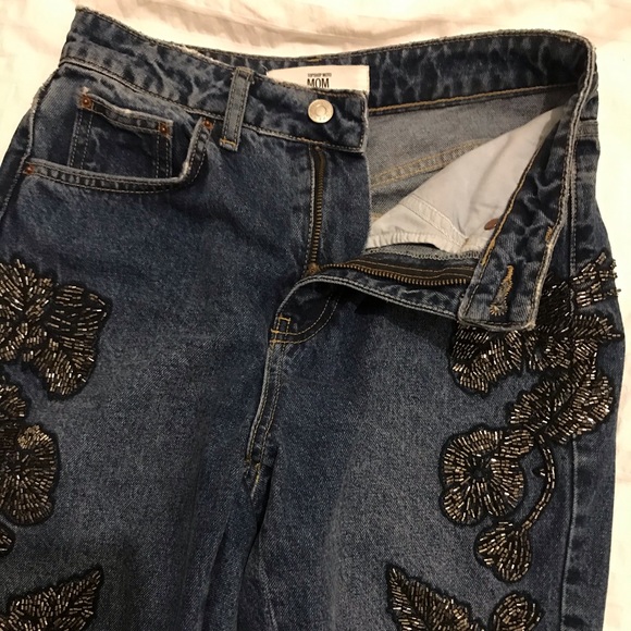 Embellished Topshop mom jeans - Picture 2 of 2